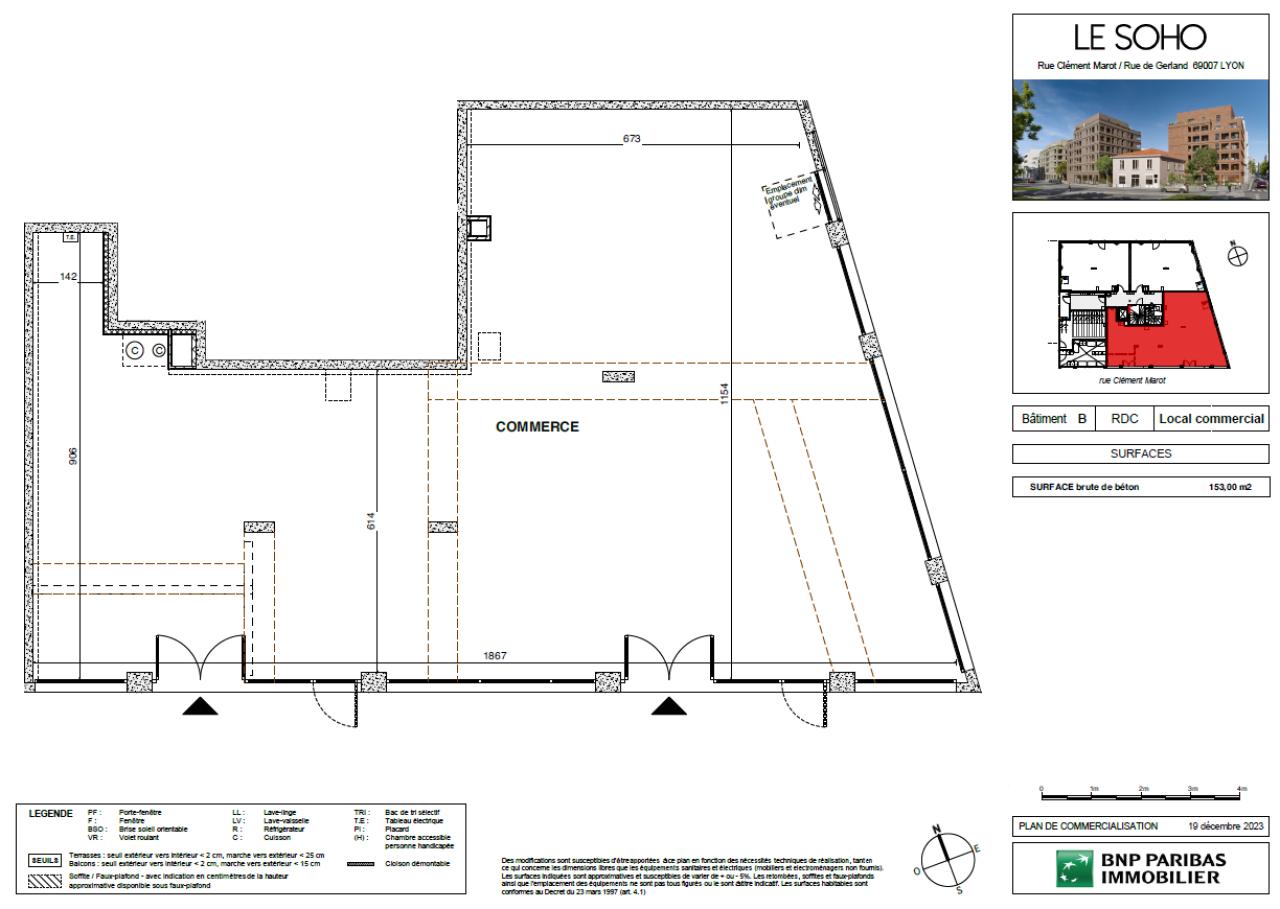 Bureau Lyon 650m² Vente bureau Lyon Rhône OVBUR2314314 10